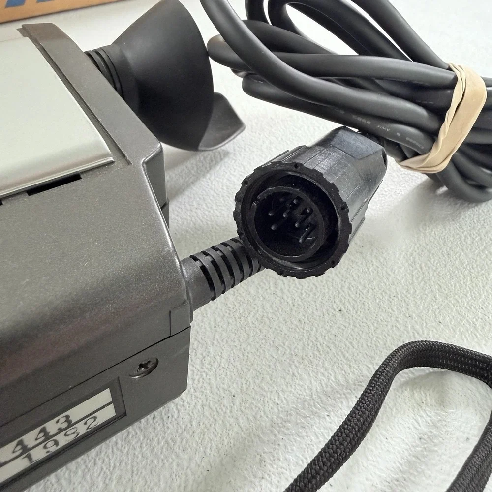SHARP QC-50 Vintage Color Video Camera‎ Japan Silver Black W/ Box POWERS ON READ